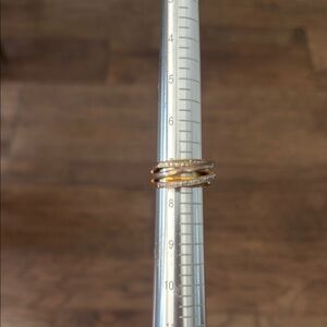 Elegant Gold and Silver Women's Ring